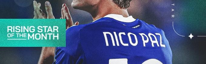 2场比赛1球1助，尼科-帕斯当选意甲8月最佳U23球员